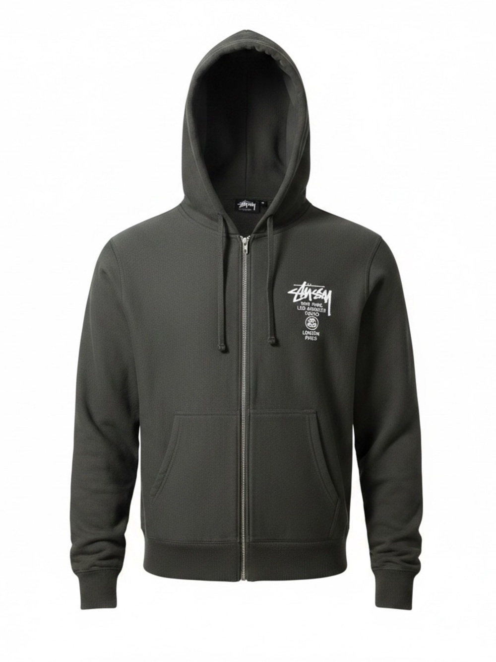 Stüssy Big Cities Zip Hoodie Black NWT Size Small